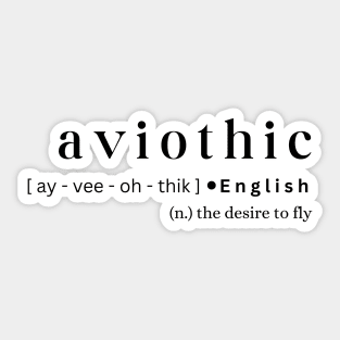 Aviothic Sticker